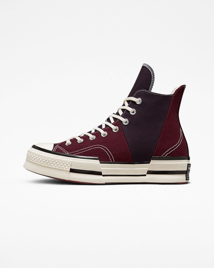 Men's Converse Chuck 70 Plus High Top Shoes Dark Red / Black | AU 8965CU